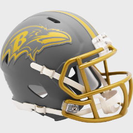 Baltimore Ravens NFL Mini Speed Football Helmet SLATE NFL