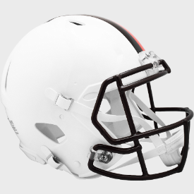 Cleveland Browns Full Size Authentic Speed Football Helmet 2023 White Out - NFL
