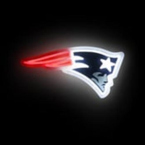 New England Patriots 15" Neon Light Up Team Logo Sign