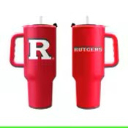 Rutgers Scarlet Knights 40oz. Powder Coat Travel Tumbler