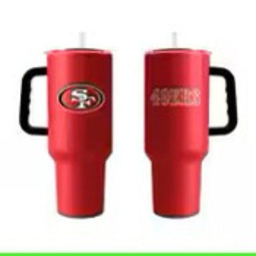 San Francisco 49ers 40oz. Powder Coat Travel Tumbler