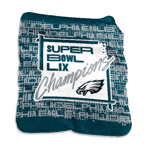 Philadelphia Eagles Super Bowl LIX Champions Silk Touch Throw Blanket