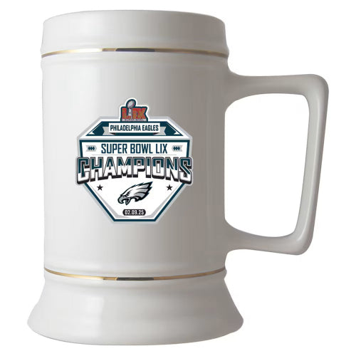 Philadelphia Eagles Super Bowl LIX Champions 28oz Ceramic Stein