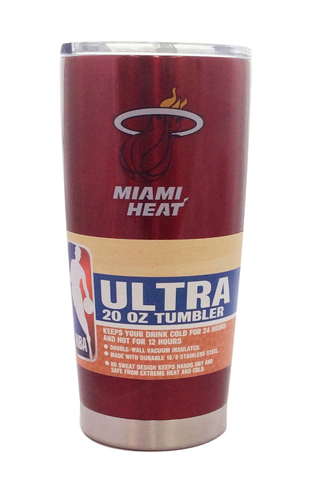 Miami Heat Travel Tumbler 20oz Ultra Red
