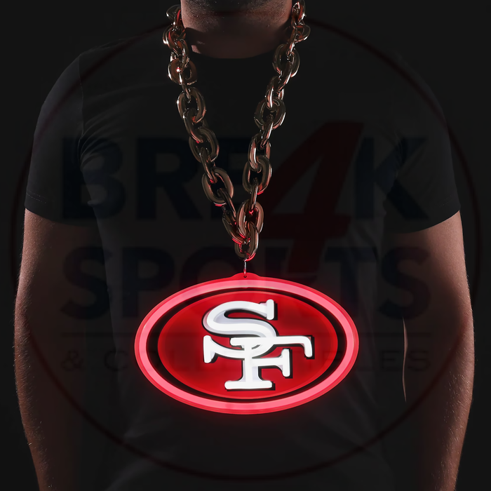 San Francisco 49ers 10" Neon Light Up Big Logo Fan Chain