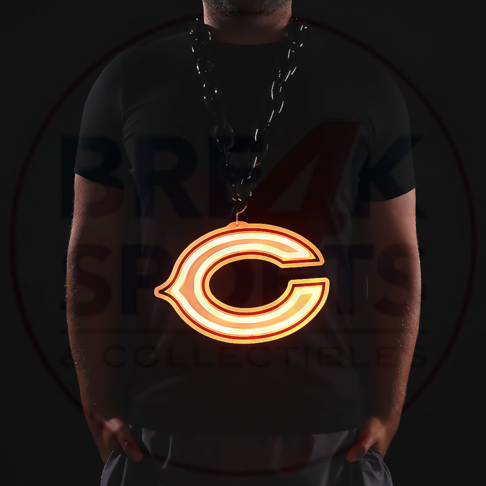 Chicago Bears 10" Neon Light Up Big Logo Fan Chain