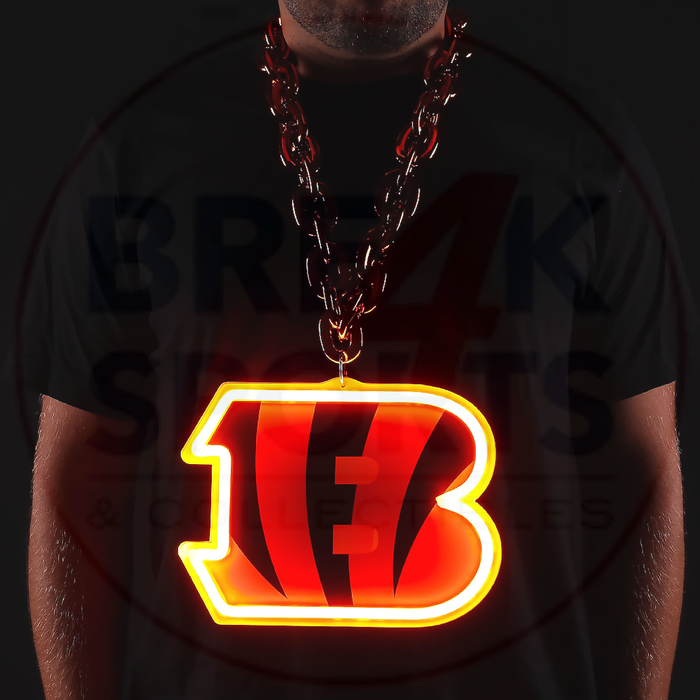 Cincinnati Bengals 10" Neon Light Up Big Logo Fan Chain