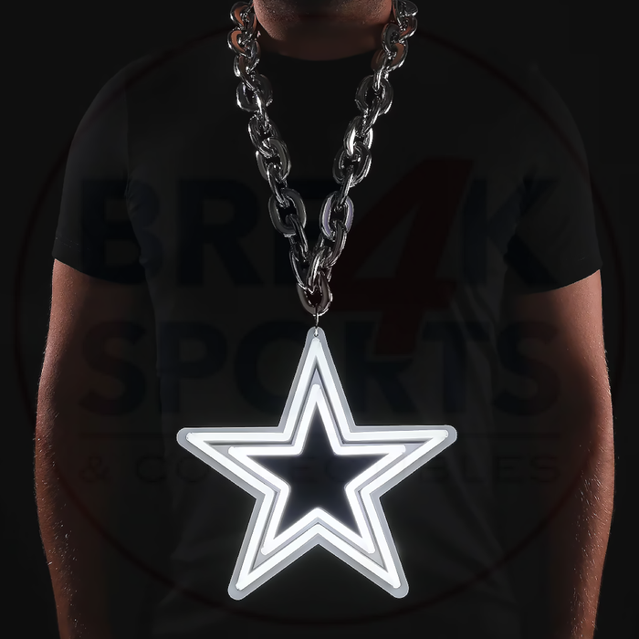 Dallas Cowboys 10" Neon Light Up Big Logo Fan Chain
