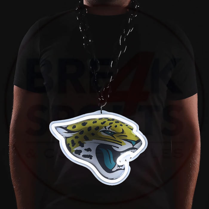 Jacksonville Jaguars 10" Neon Light Up Big Logo Fan Chain