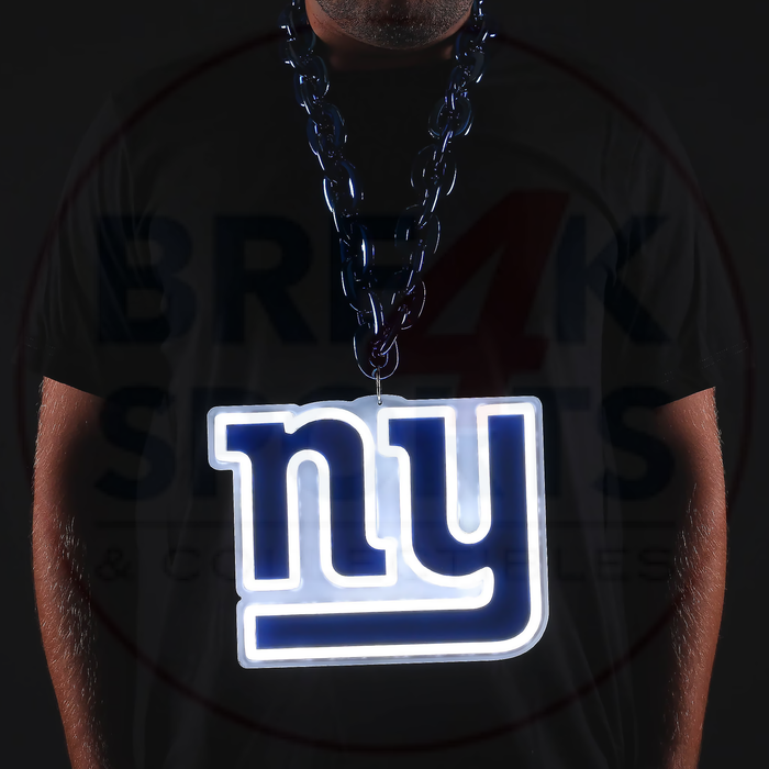 New York Giants 10" Neon Light Up Big Logo Fan Chain