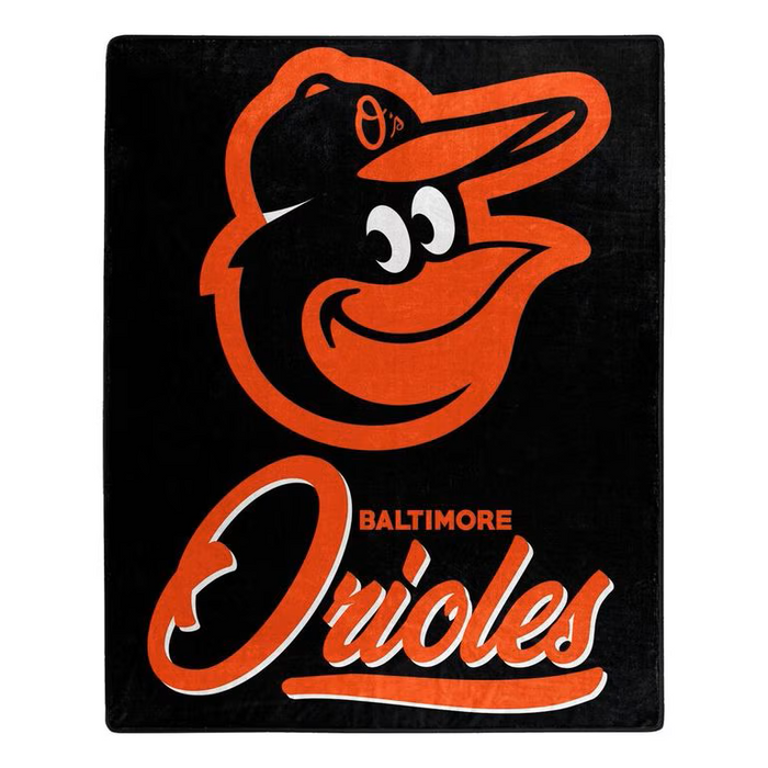 Baltimore Orioles 50" x 60" Signature Royal Plush Throw Blanket