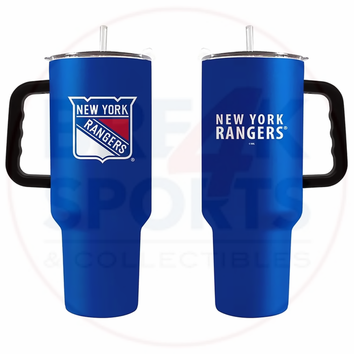 New York Rangers 40oz. Powder Coat Travel Tumbler