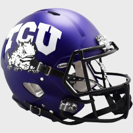 TCU Horned Frogs Full Size Authentic Speed Football Helmet Satin Purple - NCAA