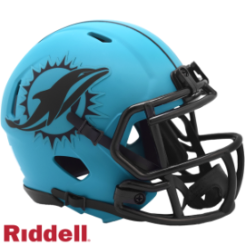 Miami Dolphins NFL Mini Speed Football Helmet RAVE
