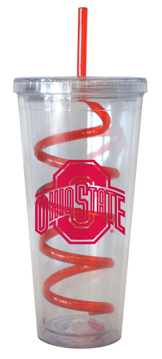 Nebraska Cornhuskers Tumbler 22oz with Swirl Straw
