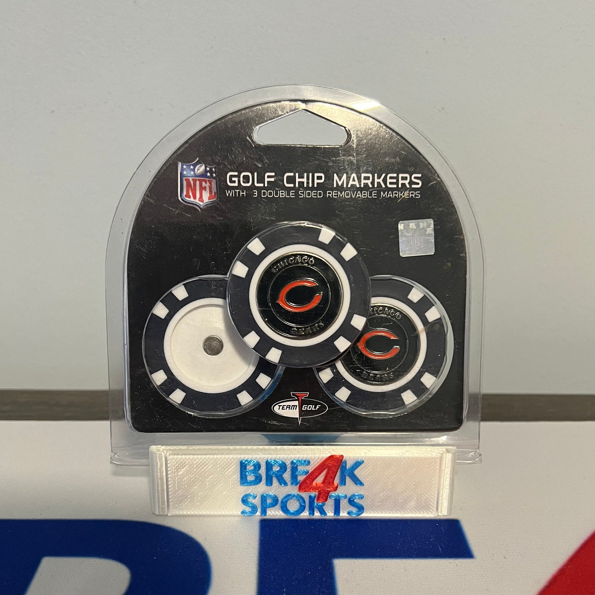 Chicago Bears Golf Chip with Marker 3 Pack Break4Sports