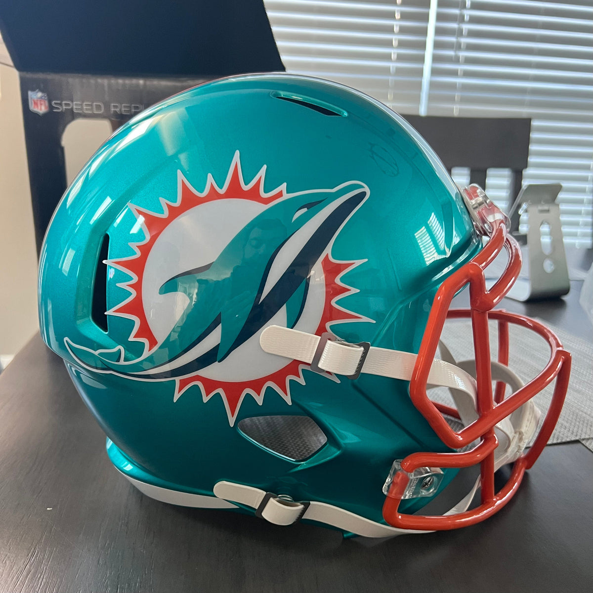 Miami Dolphins Full Size Speed Replica Football Helmet FLASH NFL