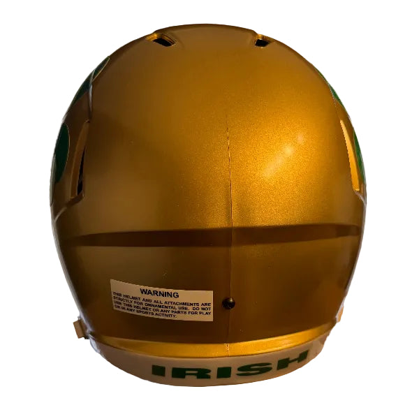 Notre Dame Fighting Irish Full Size Speed Replica Football Helmet Shamrock- NCAA