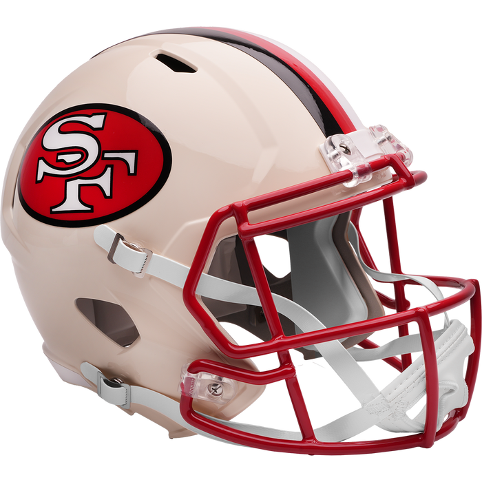 San Francisco 49ers Full Size Speed Replica Football Helmet RETRO - NFL