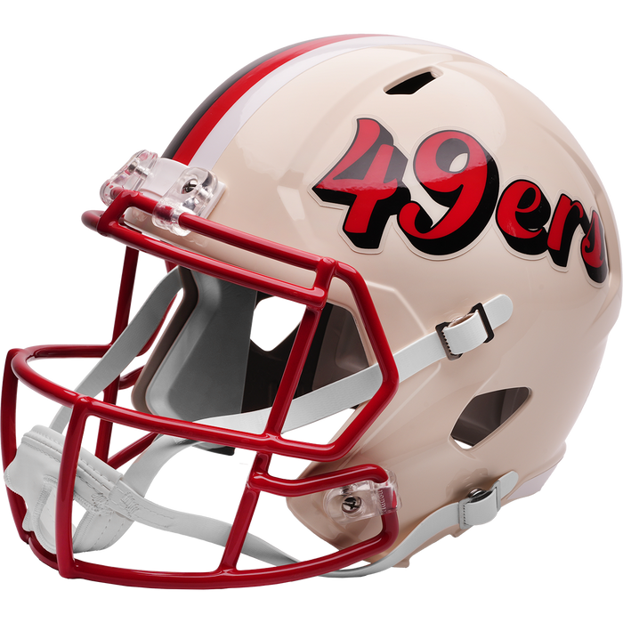San Francisco 49ers Full Size Speed Replica Football Helmet RETRO - NFL