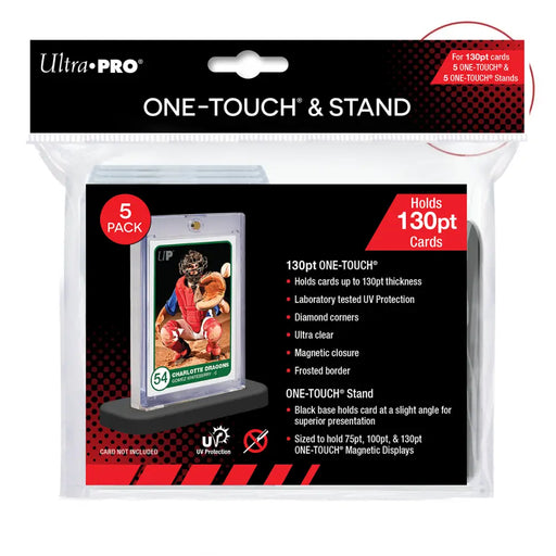 130PT ONE-TOUCH & Stands (5ct) Card Displays