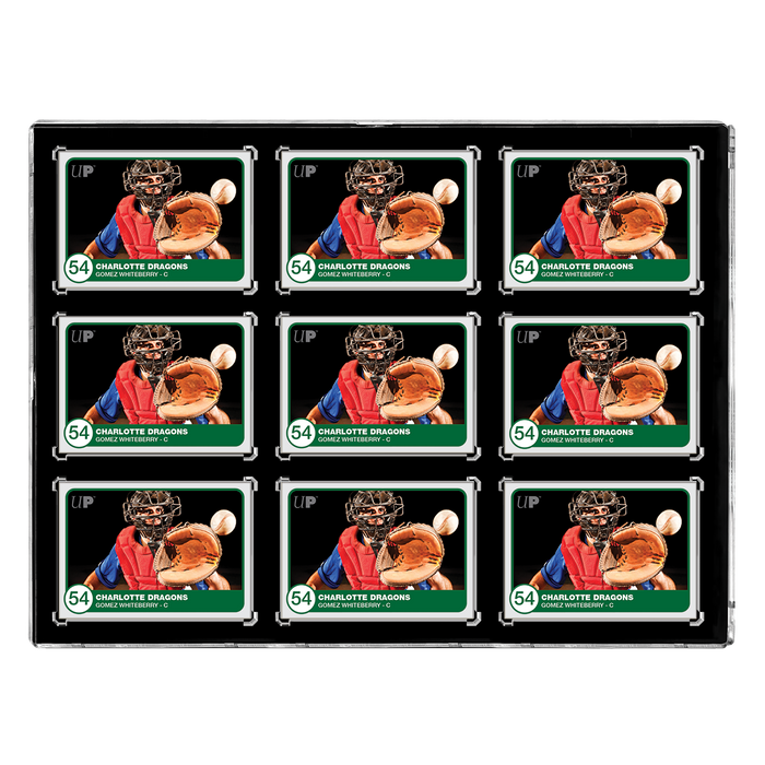 35PT 9-Card Black Border UV ONE-TOUCH Magnetic Holder