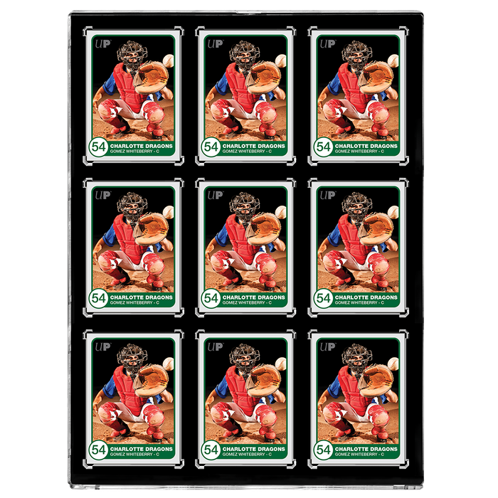 35PT 9-Card Black Border UV ONE-TOUCH Magnetic Holder