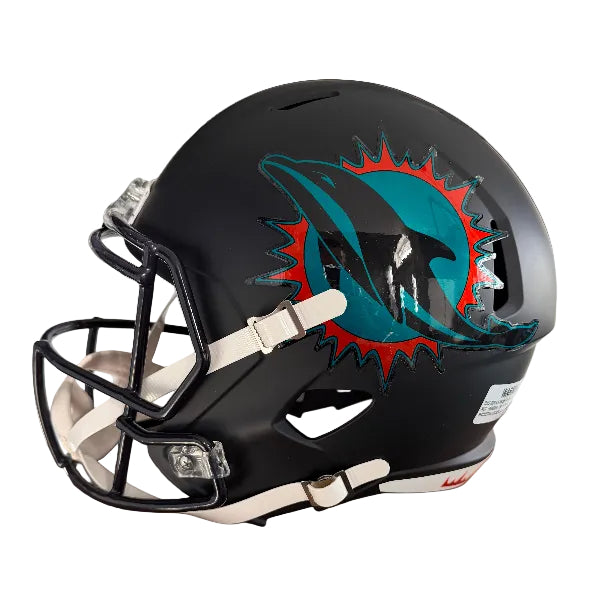 Miami Dolphins Full Size Speed Replica Football Helmet 2025 Rivalries - NFL