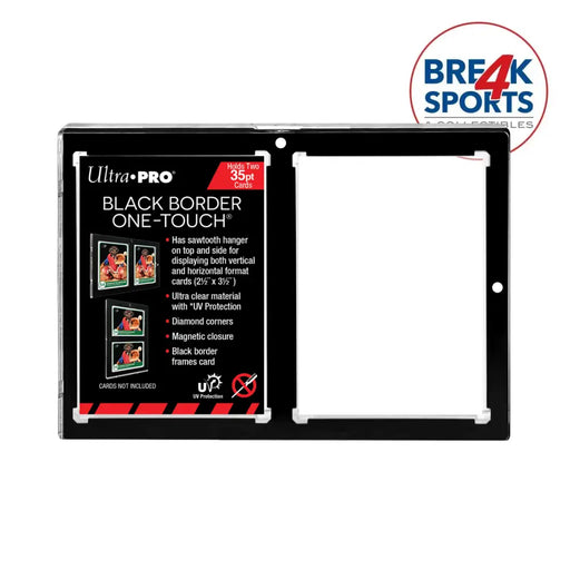 35PT 2-Card Black Border UV ONE-TOUCH Magnetic Holder ONE-TOUCH