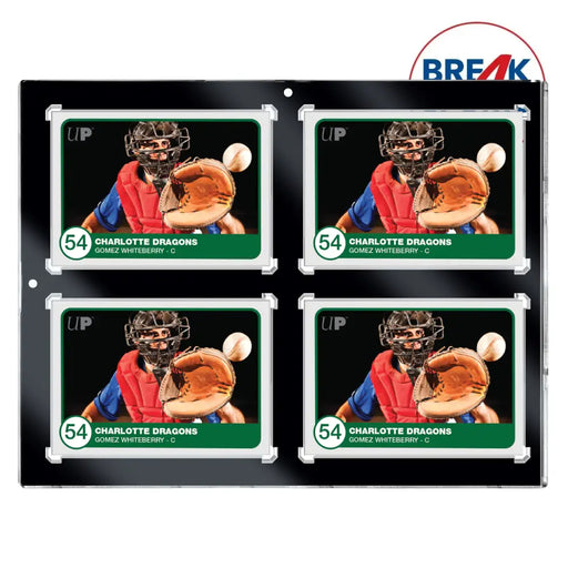 35PT 4-Card Black Border UV ONE-TOUCH Magnetic Holder ONE-TOUCH