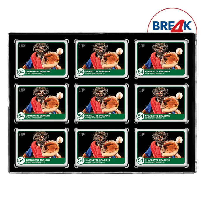 35PT 9-Card Black Border UV ONE-TOUCH Magnetic Holder ONE-TOUCH