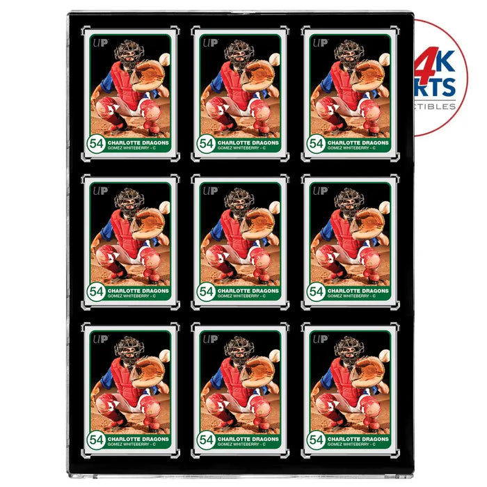 35PT 9-Card Black Border UV ONE-TOUCH Magnetic Holder ONE-TOUCH