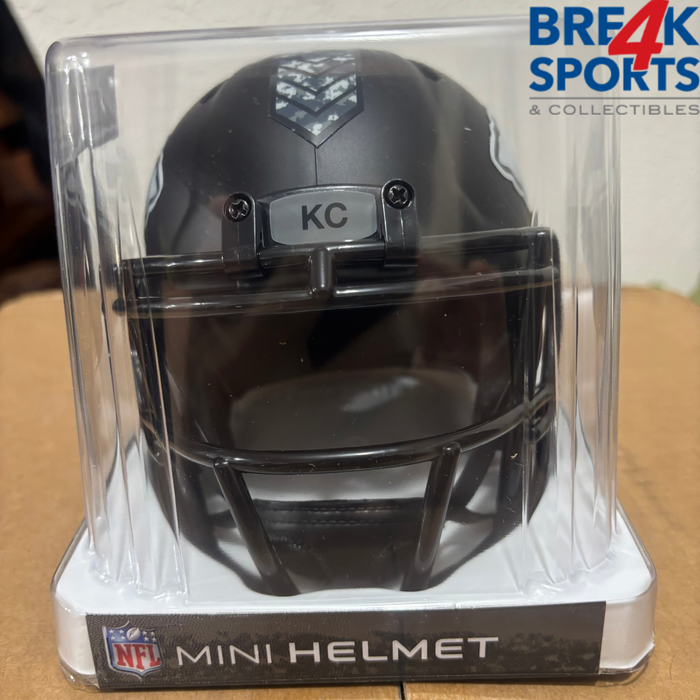 Kansas City Chiefs NFL Riddell Mini Speed Football Helmet SALUTE TO SERVICE 5