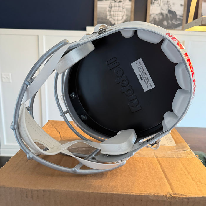 New England Patriots Full Size Speed Replica Football Helmet 2025 Rivalries - NFL