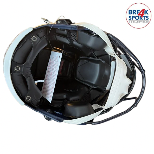 Seattle Seahawks Full Size Authentic Axiom Football Helmet Matte Navy - NFL