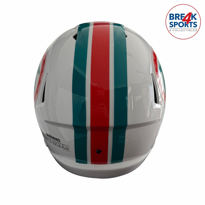 Miami Dolphins Full Size 1980 to 1996 Speed Replica Throwback Helmet - NFL