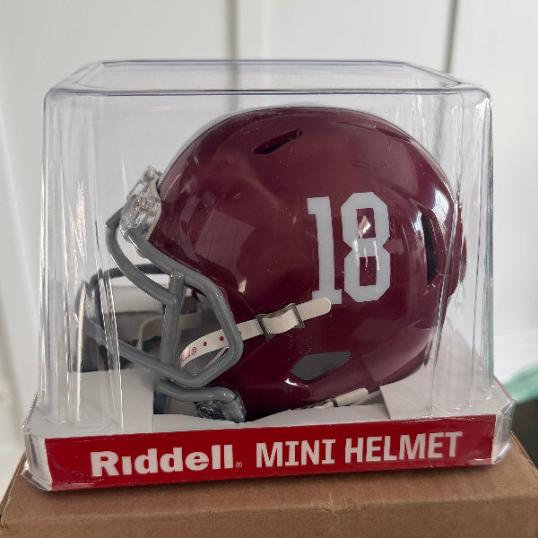 Alabama Crimson Tide NCAA Mini Speed Football Helmet #18 - NCAA