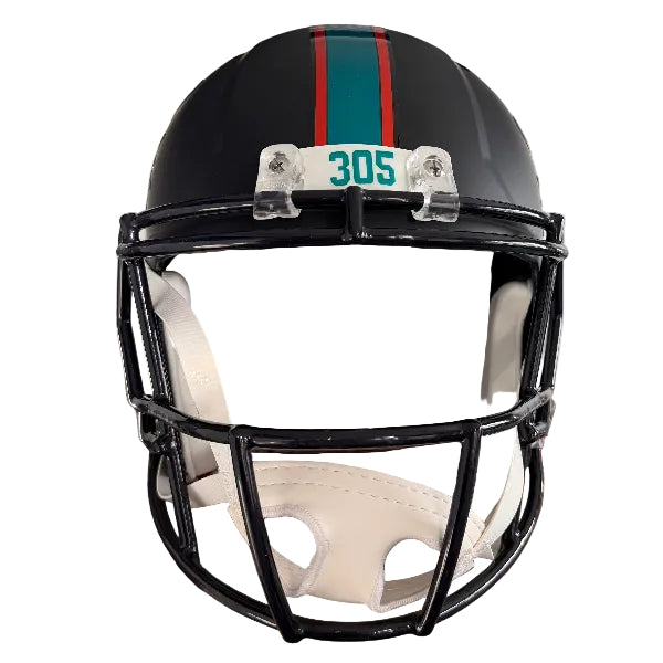 Miami Dolphins Full Size Speed Replica Football Helmet 2025 Rivalries - NFL