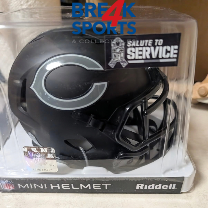 Chicago Bears NFL Riddell Mini Speed Football Helmet SALUTE TO SERVICE 5
