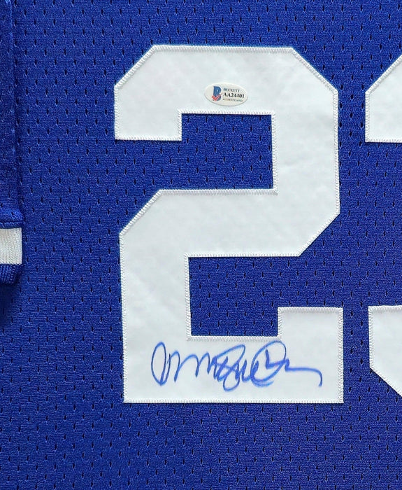 Framed Chicago Cubs Ryne Sandberg Autographed Jersey Beckett Coa