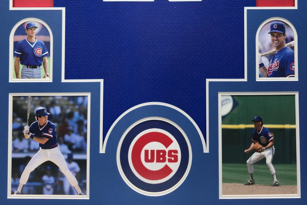 Framed Chicago Cubs Ryne Sandberg Autographed Jersey Beckett Coa