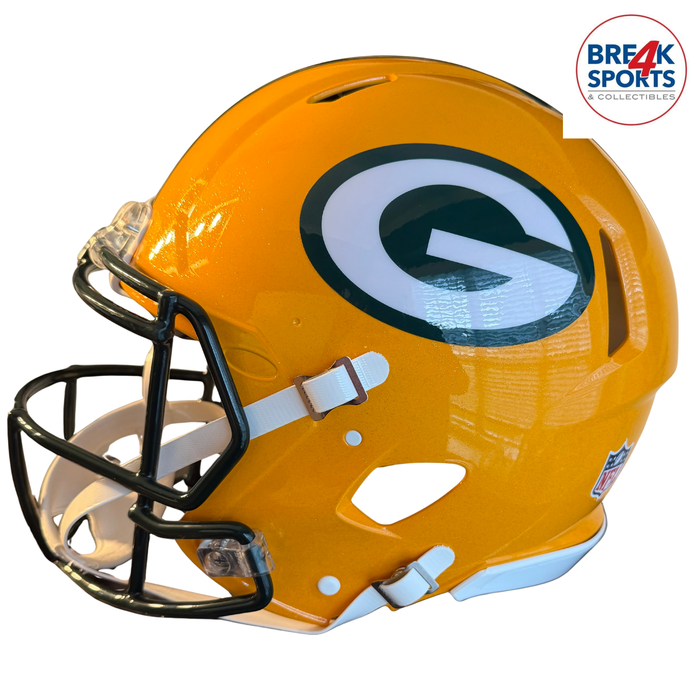 Green Bay Packers Full Size Authentic Revolution Speed Football Helmet - NFL