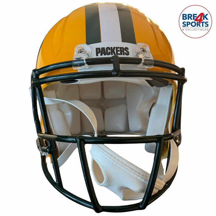Green Bay Packers Full Size Authentic Revolution Speed Football Helmet - NFL