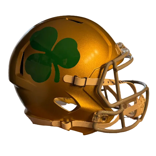 Notre Dame Fighting Irish Full Size Speed Replica Football Helmet Shamrock- NCAA