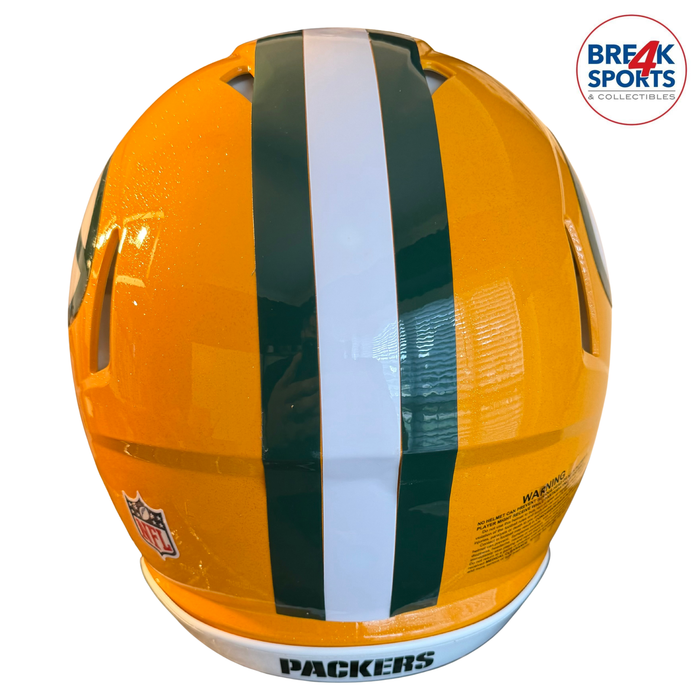 Green Bay Packers Full Size Authentic Revolution Speed Football Helmet - NFL