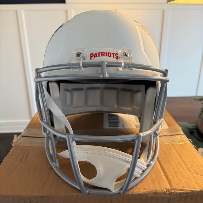New England Patriots Full Size Speed Replica Football Helmet 2025 Rivalries - NFL