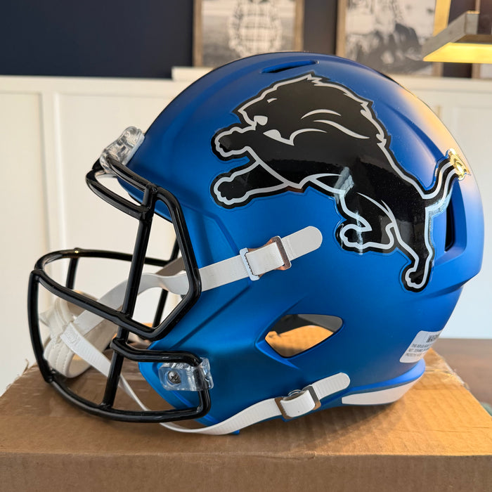 Detroit Lions Full Size Speed Replica Football Helmet 2024 On-Field Alternate - NFL