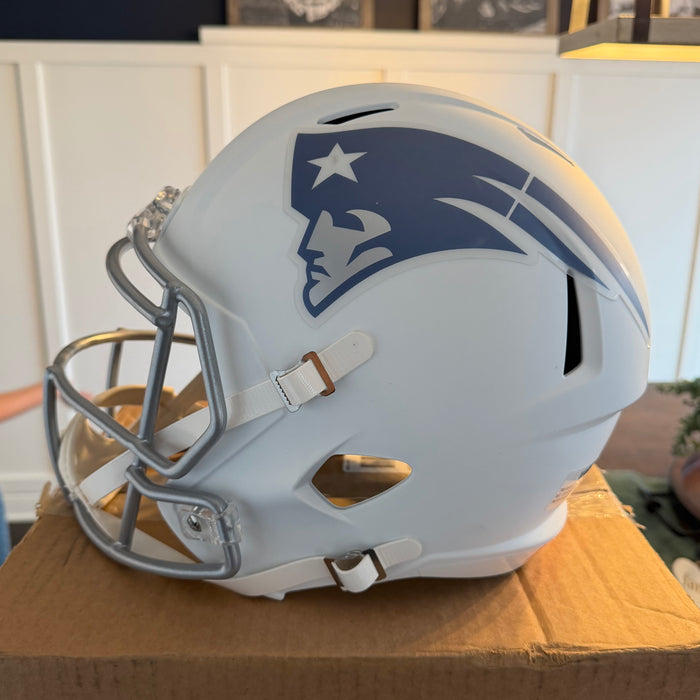 New England Patriots Full Size Speed Replica Football Helmet 2025 Rivalries - NFL