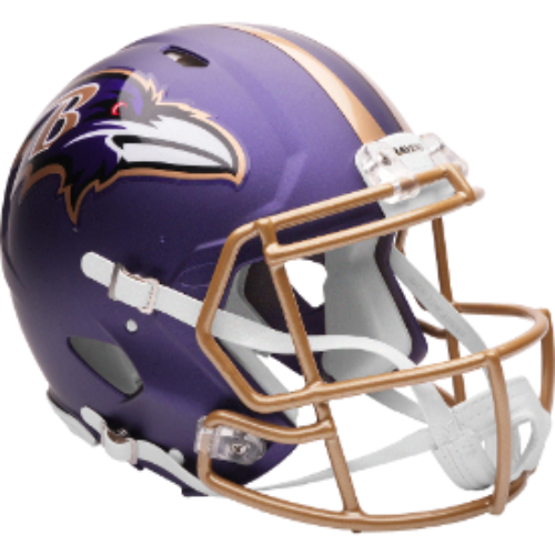 blaze football helmets Baltimore Ravens Full Size Authentic Speed Football Helmet 2026 Purple — Break4Sports & Collectibles, LLC