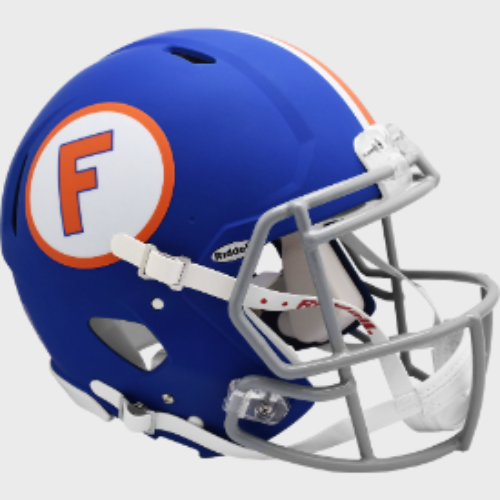 Florida Gators Full Size Authentic Speed Football Helmet-Matte Blue Throwback NCAA
